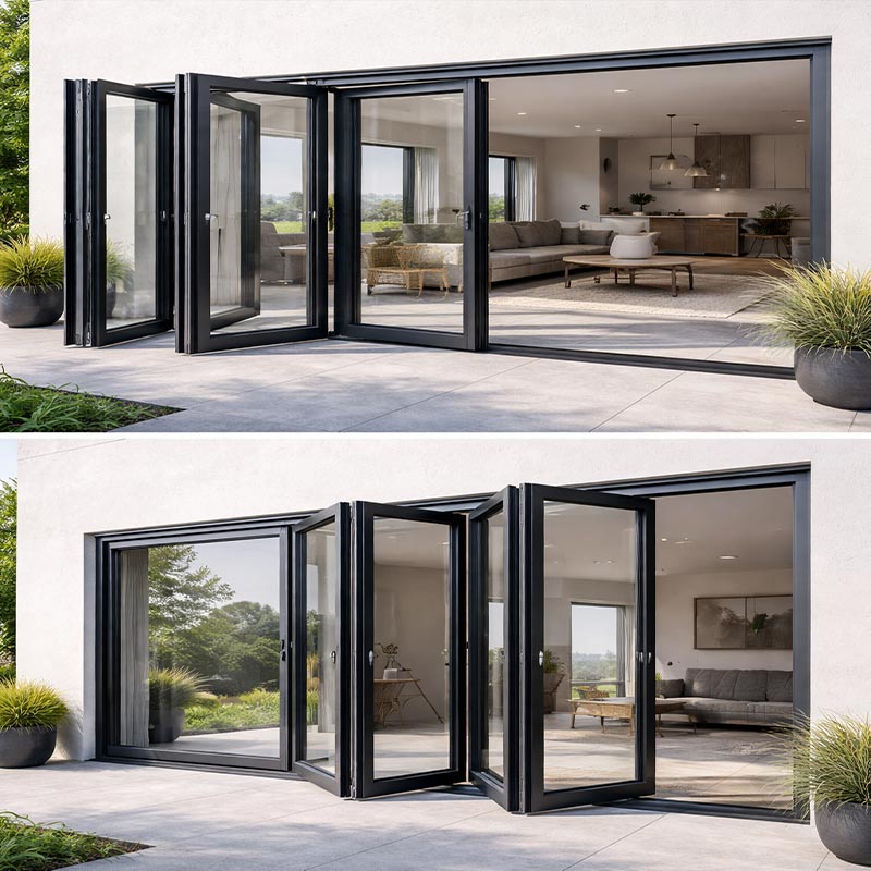 Pintu Paduan Aluminium Lipat